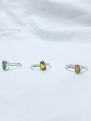 Ethiopian Opal Sterling Silver Ring