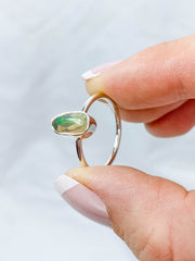 Ethiopian Opal Sterling Silver Ring