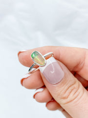 Ethiopian Opal Sterling Silver Ring