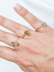 Ethiopian Opal Sterling Silver Ring