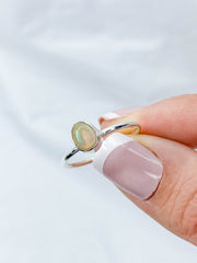 Ethiopian Opal Sterling Silver Ring