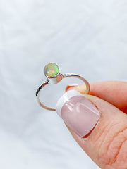 Ethiopian Opal Sterling Silver Ring