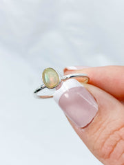 Ethiopian Opal Sterling Silver Ring