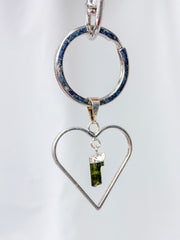 Love Crystals Keyring Green Tourmaline
