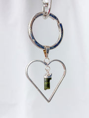 Love Crystals Keyring Green Tourmaline