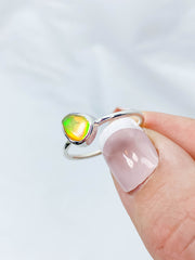 Ethiopian Opal Sterling Silver Ring