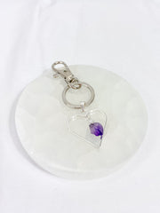 Love Crystals Keyring Amethyst