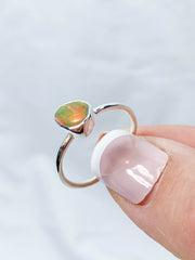 Ethiopian Opal Sterling Silver Ring
