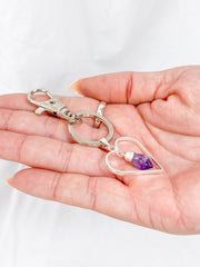 Love Crystals Keyring Amethyst