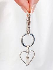 Love Crystals Keyring Selenite