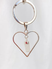 Love Crystals Keyring Selenite