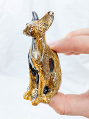 Jasper Sphynx Cat Carving