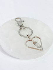 Love Crystals Keyring Clear Quartz