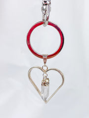 Love Crystals Keyring Clear Quartz