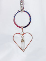 Love Crystals Keyring Clear Quartz