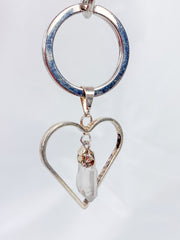 Love Crystals Keyring Clear Quartz