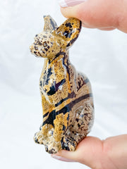 Jasper Sphynx Cat Carving