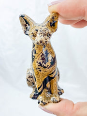 Jasper Sphynx Cat Carving