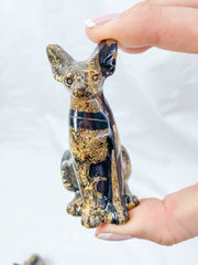 Jasper Sphynx Cat Carving