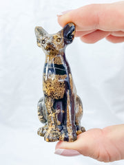 Jasper Sphynx Cat Carving