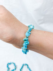 Turquoise Chip Bracelet
