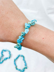 Turquoise Chip Bracelet