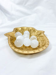 Hamsa Wooden Dish | Gold
