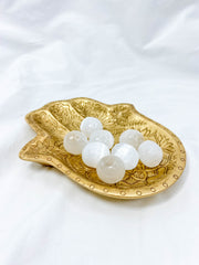 Hamsa Wooden Dish | Gold