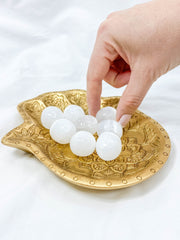 Hamsa Wooden Dish | Gold