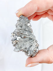 Amethyst Silver Titanium Treated Cluster 45g