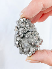 Amethyst Silver Titanium Treated Cluster 37g