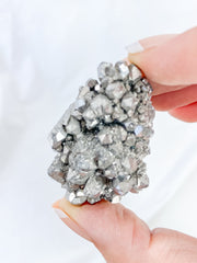 Amethyst Silver Titanium Treated Cluster 37g