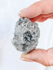 Amethyst Silver Titanium Treated Cluster 37g