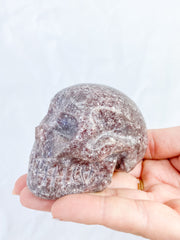 Lepidolite Skull 258g