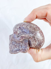 Lepidolite Skull 258g