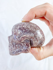 Lepidolite Skull 258g