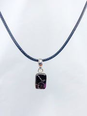 Elite Shungite Silver Pendant | Square