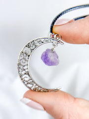 New Moon Amethyst Pendant