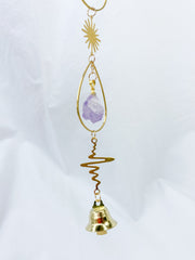 Amethyst Bell TearDrop SunCatcher
