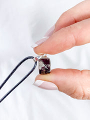 Elite Shungite Silver Pendant | Square