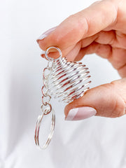 Spiral Keyring | Silver