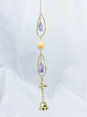 Amethyst Bell TearDrop SunCatcher