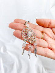 Rose Quartz Keyring