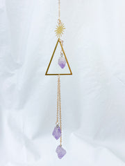 Amethyst Triangle SunCatcher