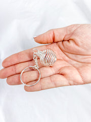 Spiral Keyring | Silver
