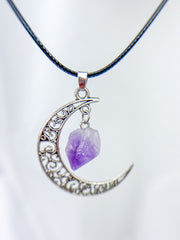 New Moon Amethyst Pendant