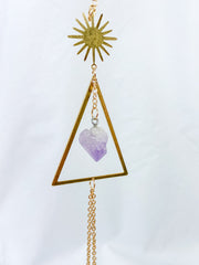 Amethyst Triangle SunCatcher