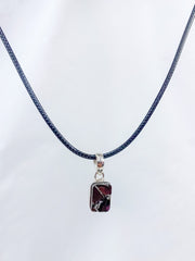Elite Shungite Silver Pendant | Square