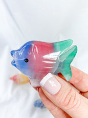 Tropical Onyx Fish Carving