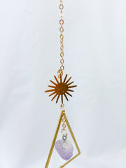 Amethyst Triangle SunCatcher